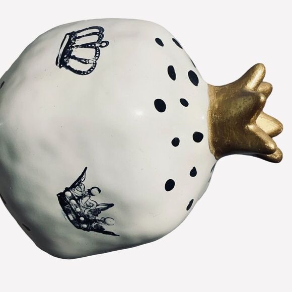 Gold and White Crown Decor Accent - Picture 6 of 7